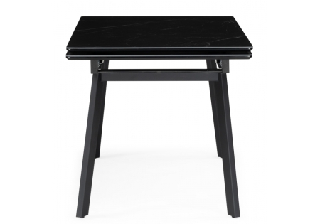 Керамический стол Норман 120(180)х80 shakespeare black, черный