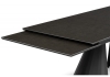 Керамический стол Шелтон 180(260)x90 massa ink gray, черный