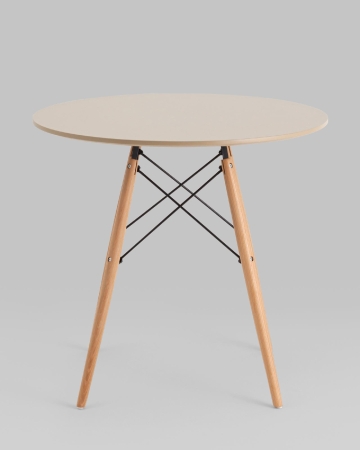 Стол Eames DSW NEW D80 бежевый