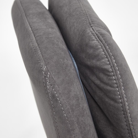 Кресло SOFTY LUX флок, серый