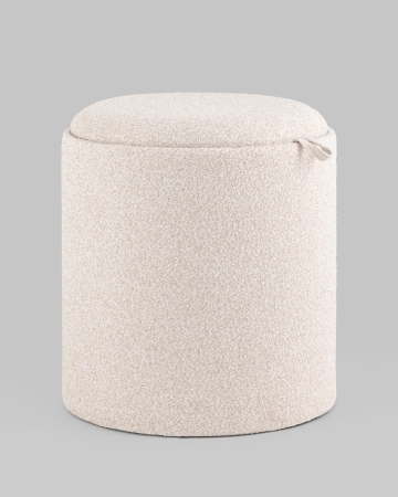 Пуф-столик с ящиком Хюгге S букле бежевый