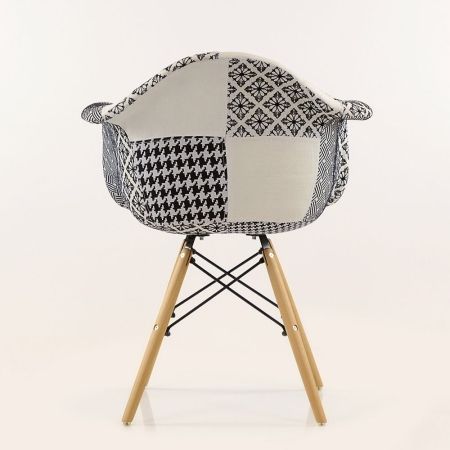 Кресло Patchwork черно-белый