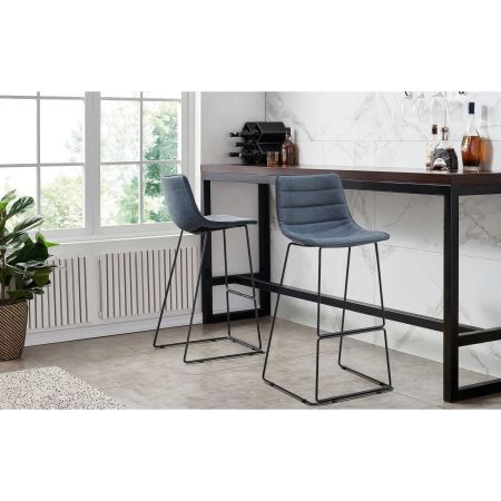 Стул барный CQ-8280E-1 синий 2078