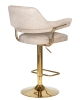 Стул барный CHARLY GOLD бежевый твид LEO26