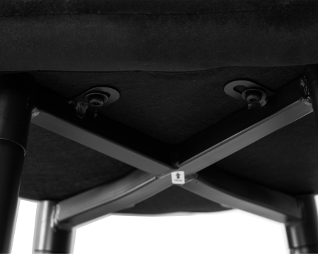 Стул полубарный OLIVIA черные матовые ножки, черный велюр 108-77 Стул полубарный OLIVIA черные матовые ножки, черный велюр 108-77