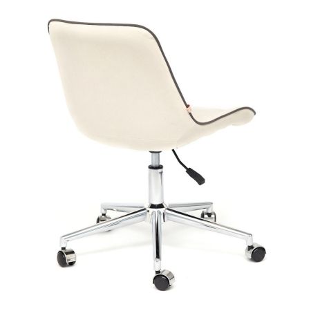 Кресло STYLE, флок, светлый бежевый