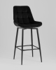 Стул барный Флекс с поворотным механизмом велюр черный