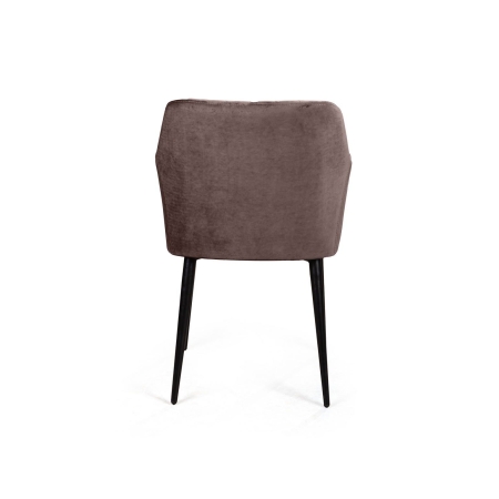 Стул с подлокотниками Robert бархат антрацит