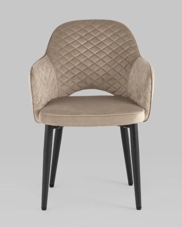 Стул обеденный Венера диамант велюр шампань