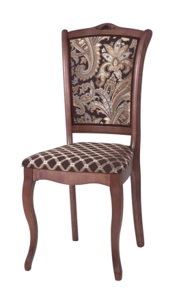 Стул Константа тон 317 патина черная, ткань Афитап коричневый, компаньон