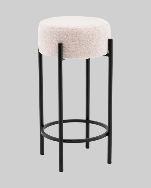 Стул барный Беккет букле бежевый