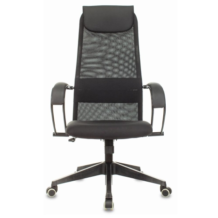 Кресло руководителя CH-607 сетка/ткань черный TW-01