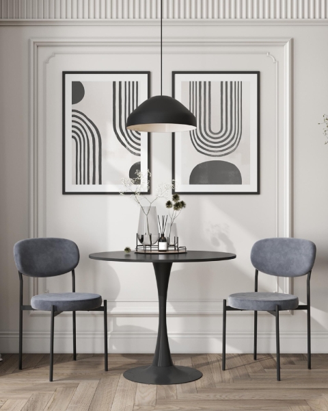 Стол Tulip D80 черный