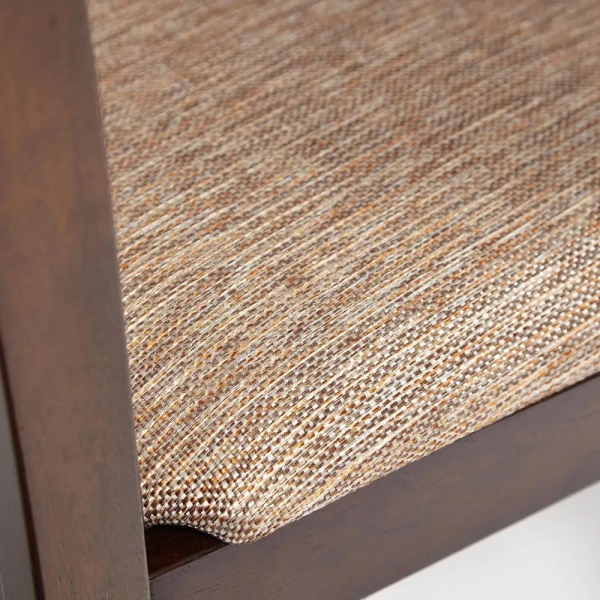 Обеденный комплект Хадсон коричневый, ткань и дерево, мягкое сиденье, без подлокотников Обеденный комплект Хадсон коричневый, ткань и дерево, мягкое сиденье, без подлокотников