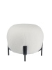 Пуф круглый Флойд белый экомех HUSH 000