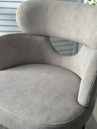 Стул VALTER AR627-11B молочный, ткань, черный каркас