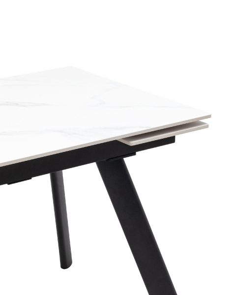 Стол Нэд 120-180/80/76 см столешница керамика Snow Mountain Stone