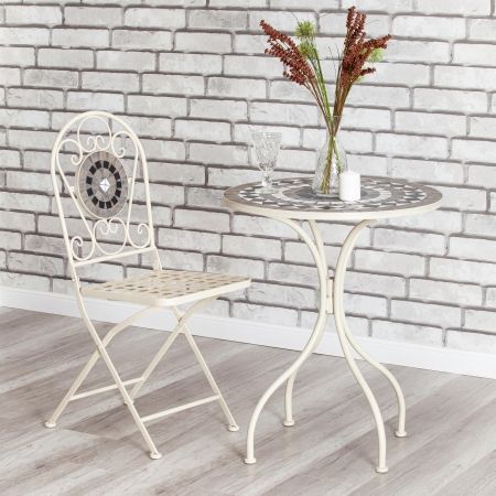 Стул Secret de Maison VICENZA (mod. PL08-7451RV) металл, 36*35*91 см, белый, плитка калейдоскоп Стул Secret de Maison VICENZA (mod. PL08-7451RV) металл, 36*35*91 см, белый, плитка калейдоскоп