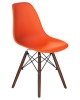 Стул обеденный LMZL-PP623 ножки темный бук сиденья оранжевый
