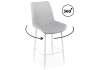 Барный стул Седа 360 светло-серый (zd 960), белый np
