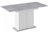 Стол деревянный Carla белый, цемент светлый