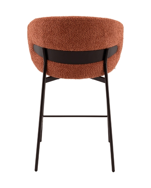 Стул полубарный Блейз букле терракотовый