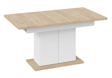 Стол деревянный Детройт Тип 1 белый, дуб крафт золотой