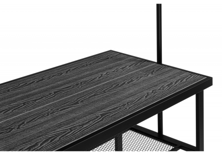 Барный стол Сари 120х50х171 дпк графит, черный