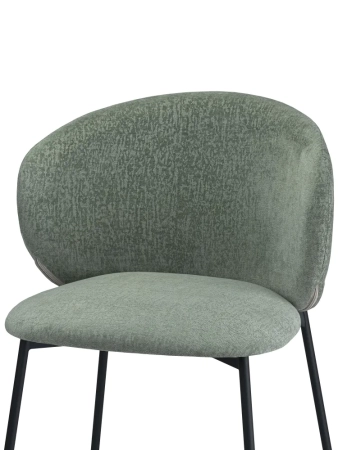 Стул для кухни SOLIS зеленый шенилл ELEMENT