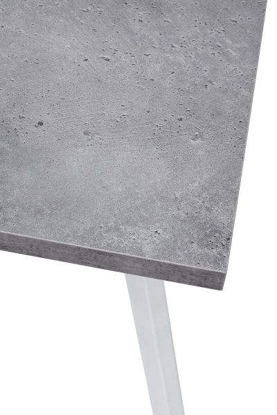 Стол BRICK M 140 бетон Портленд, белый