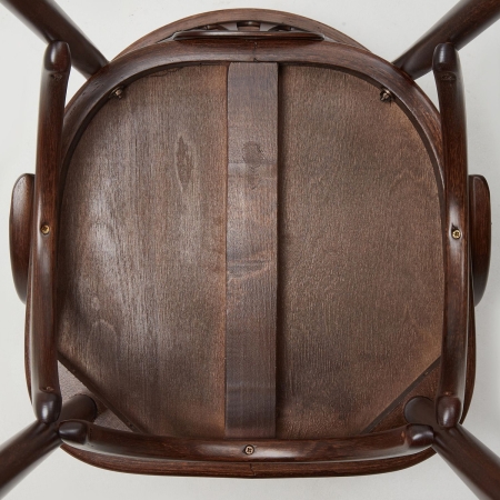 Деревянный стул Венский темный тон с твердым сиденьем