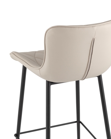 Стул барный Vault экокожа серый