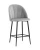 Стул полубарный Логан SN велюр светло-серый