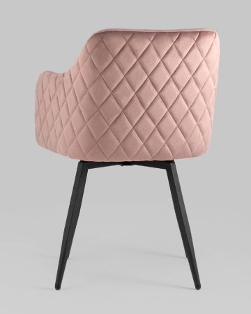 Стул Ника вращающийся велюр пыльно-розовый