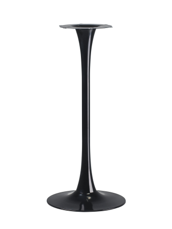 Барный стол Tulip style черный каркас столешница орех