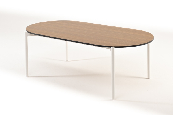 "Диего" журнальный стол из HPL 120х60 H40, каркас белый муар, цвет "дуб" "Диего" журнальный стол из HPL 120х60 H40, каркас белый муар, цвет "дуб"