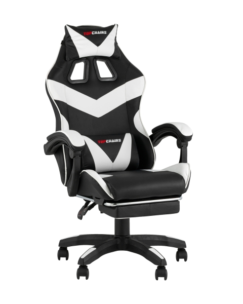 Кресло спортивное TopChairs MG-7019 черно-белый