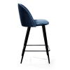 Стул полубарный Thomas бархат синий