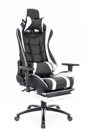 Игровое компьютерное кресло Lotus S1 экокожа белый