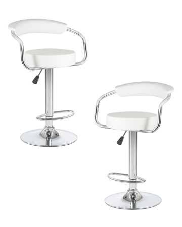 Набор 2 шт Стул барный MARTA, белый