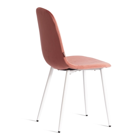 Стул BREEZE (mod. JSC-58) велюр и металл, красный и белый