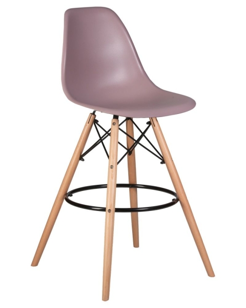 Стул барный DSW BAR ножки светлый бук сиреневый P-04