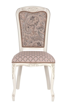 Стул Мартин тон 308 патина золото, ткань Афитап розовый, компаньон