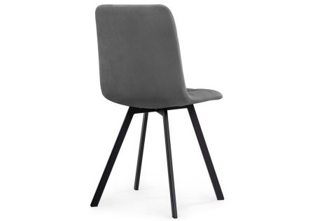 Обеденная группа Эделин темно-серый, дуб делано темный, черный матовый