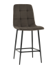 Стул полубарный Одди велюр темно-серый