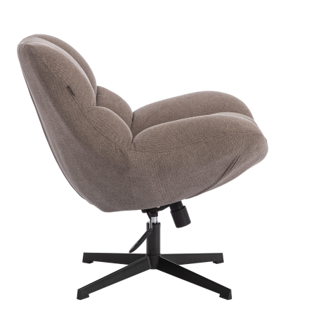 Кресло лаунж Relax/Релакс с пуфом светло-серый