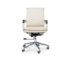 Кресло офисное Харман LB (ivory) хром слоновая кость экокожа