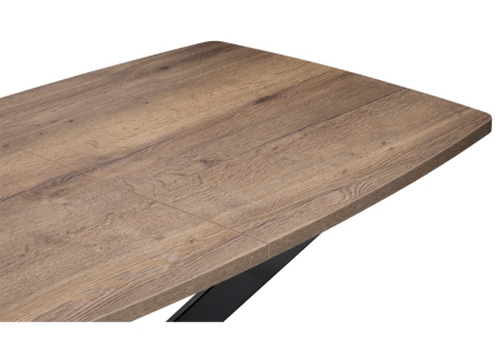 Стол деревянный Палу дуб галифакс табак, черный