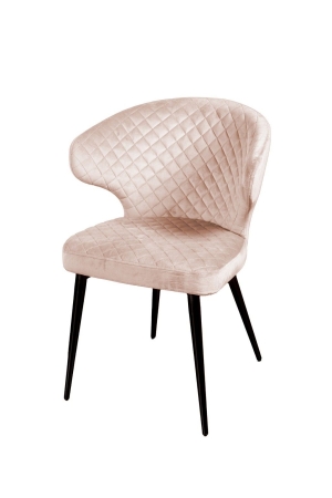 Стул Richard ромб, бархат светло-бежевый
