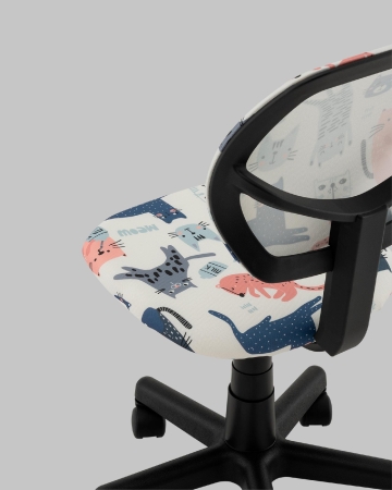 Кресло ЛОЛО Cats пластик черный